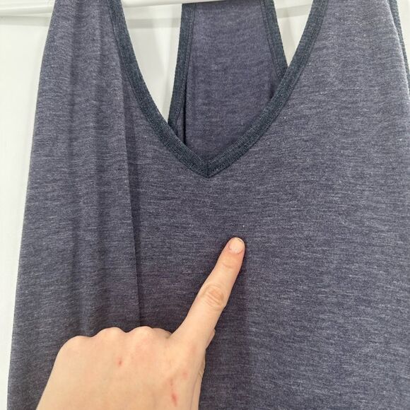 Athleta Topanga Gray Ruched Soft Athletic T-Shirt Dress Size Small Stretch - Picture 3 of 10